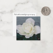 平和的バラ ノートカード (正面/裏面インサイチュ)