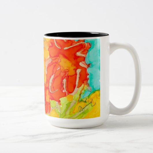 平和的パラダイスコーヒーマグ ツートーンマグカップ (右)