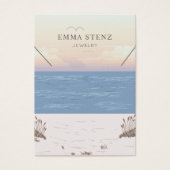 平和的ビーチテーマネックレスディスプレイカード (正面)