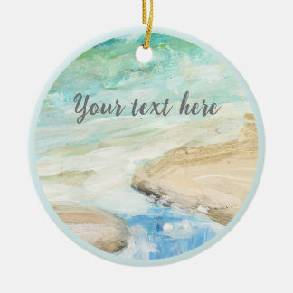 平和的ビーチ沿岸オーナメント セラミックオーナメント