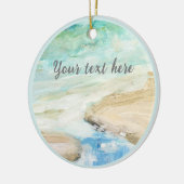 平和的ビーチ沿岸オーナメント セラミックオーナメント (左)