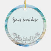 平和的ビーチ沿岸オーナメント セラミックオーナメント (裏面)