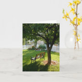 平和的ヤードくつろぎカード カード (黄色い花)