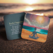 平和的ヨガメディテーション月明かりの空海ビーチ スクエア名刺