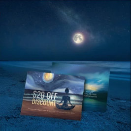 平和的ヨガメディテーション月明かりの空海ビーチ 割引カード