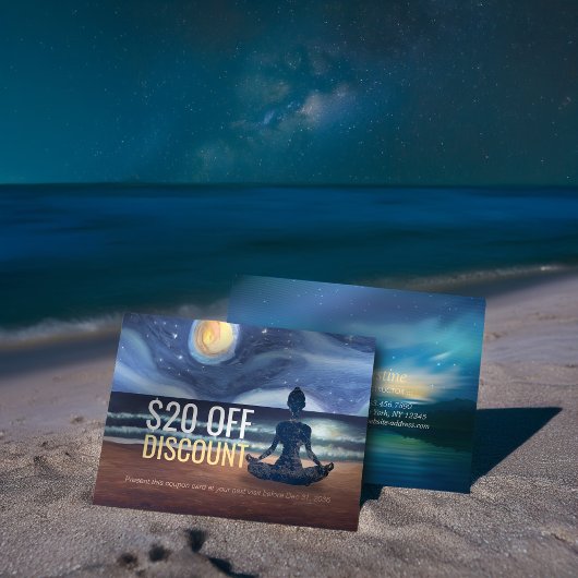 平和的ヨガメディテーション月明かりの空海ビーチ 割引カード