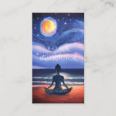 平和的ヨガメディテーション月明かりの空海ビーチ 名刺 (正面)