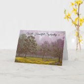 平和的悔やみや弔慰の信仰カード カード (黄色い花)