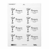 平和瞑想ヨガリターンラベル ラベル (フルシート)