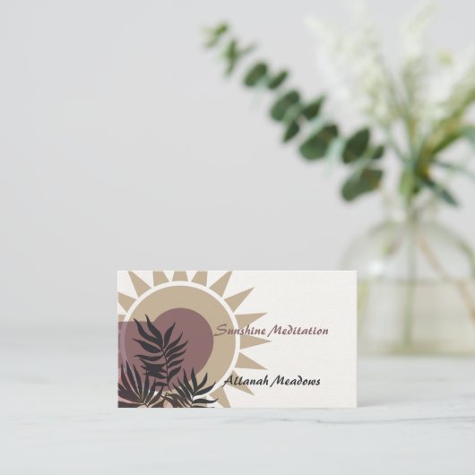 平和瞑想指導名刺 名刺 (スタンド正面)