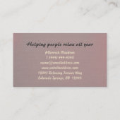 平和瞑想指導名刺 名刺 (裏面)