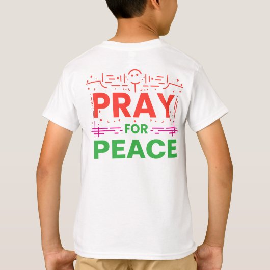 平和祈のために Tシャツ (裏面)