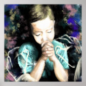 平和祈のための – お願い – 戦争なし – 希望 – 絵画の ポスター (正面)