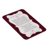 平和祈りの言葉の聖フランシス・ゴールデンフレーム マグネット (右側)