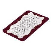 平和祈りの言葉の聖フランシス・ゴールデンフレーム マグネット (左側)