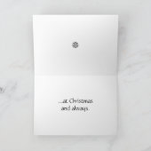 平和祈りの言葉クリスマスカード シーズンカード (内部)