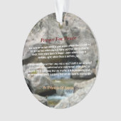 平和祈りの言葉 オーナメント (正面)