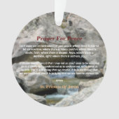 平和祈りの言葉 オーナメント (正面)