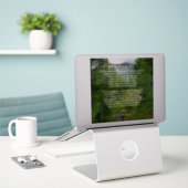 平和祈りの言葉 シール (デスク上のノートパソコン)