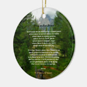 平和祈りの言葉 セラミックオーナメント (左)