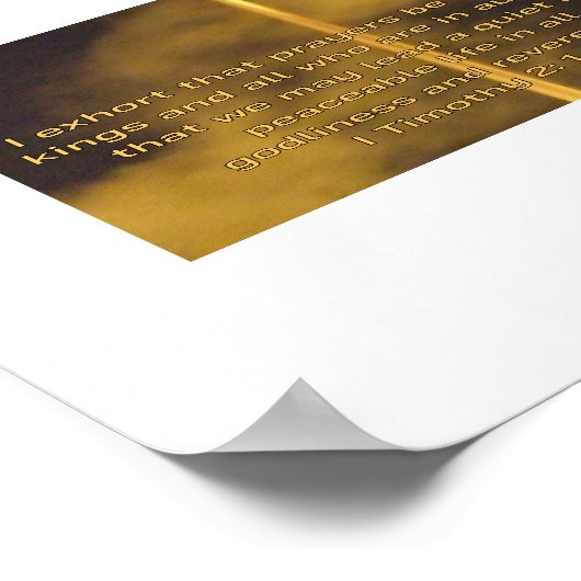 平和祈りの言葉- ポスター (角)