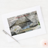 平和祈りの言葉 長方形シール (封筒)