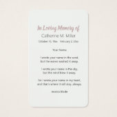 平和祈祷日没葬祭 (裏面)