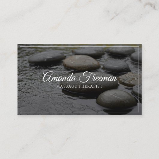 平和禅ストーンマッサージセラピー 名刺 (正面)
