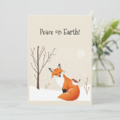 平和空白の地球ミニマルキツネ鳥獣 カード (スタンド正面)