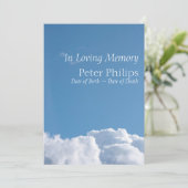 平和空1葬祭告知招待状 招待状 (スタンド正面)