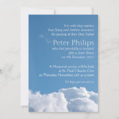 平和空1葬祭告知招待状 招待状 (裏面)