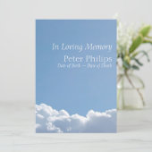 平和空3葬祭告知招待状 招待状 (スタンド正面)