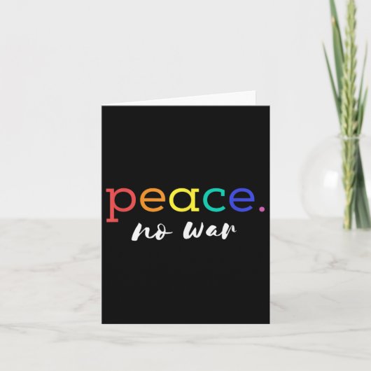 平和素晴らしNo War Shirt Peace Graphic Tee カード (正面)