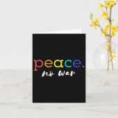 平和素晴らしNo War Shirt Peace Graphic Tee カード (黄色い花)