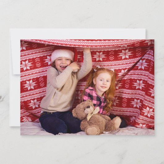 平和素朴愛の喜びクリスマスフォトパーソナライズされた (裏面)