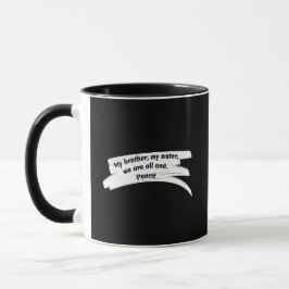 平和絵を描メッセージの消去 マグカップ