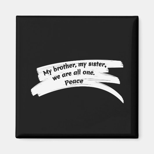 平和絵を描メッセージの消去 マグネット (正面)