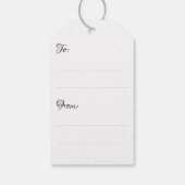 平和聖なる書物、 経典パーソナライズされた詩 ギフトタグ (裏面)