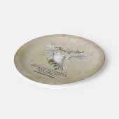 平和聖なる書物、 経典パーソナライズされた詩 ペーパープレート (アングル)