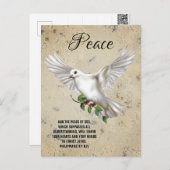 平和聖なる書物、 経典パーソナライズされた詩 ポストカード (正面/裏面)