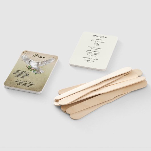 平和聖なる書物、 経典詩パーソナライズされたの鳩プログラム ハンドファン (組立なし)