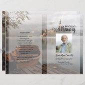 平和船葬式プログラムテンプレート (正面/裏面)