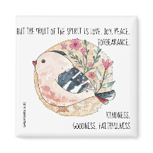 平和色彩の鮮やかの聖句(ガラテヤ5:22)