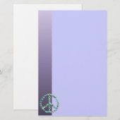 平和芸術の記号 便箋 (正面/裏面)