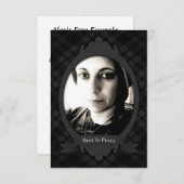 平和葬儀の発表の残り 案内状 (正面/裏面)