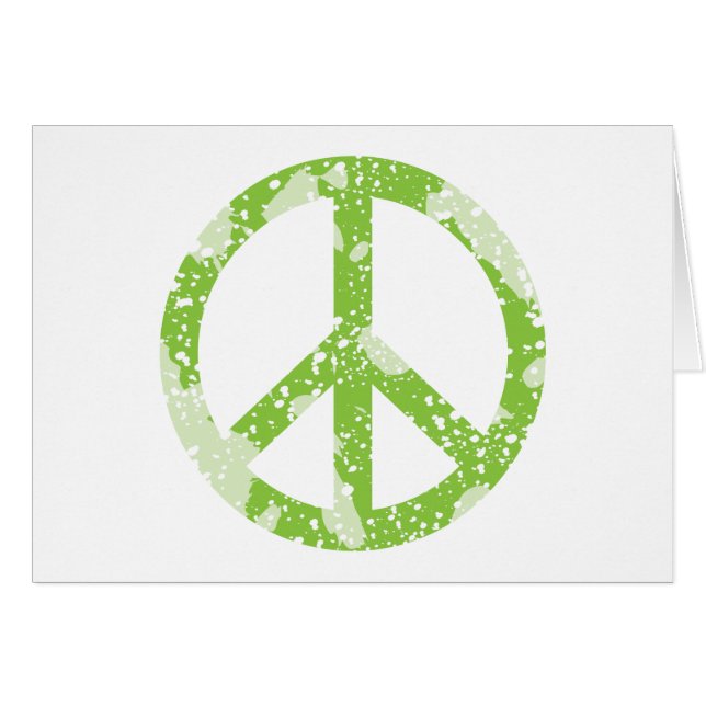 平和記号（緑） (正面横)