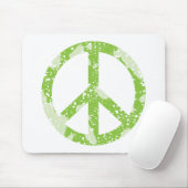 平和記号（緑） マウスパッド (マウス)