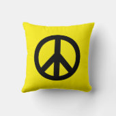 平和記号（黄色） クッション (裏面)