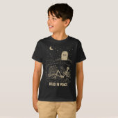 平和読の世界の本読はハローおもしろいエ Tシャツ (正面フル)