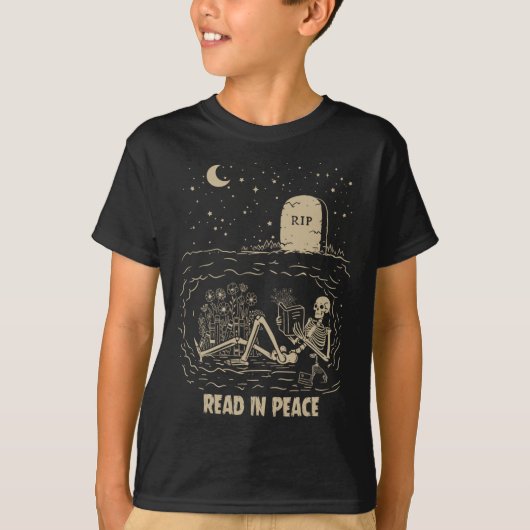 平和読の世界の本読はハローおもしろいエ Tシャツ (正面)